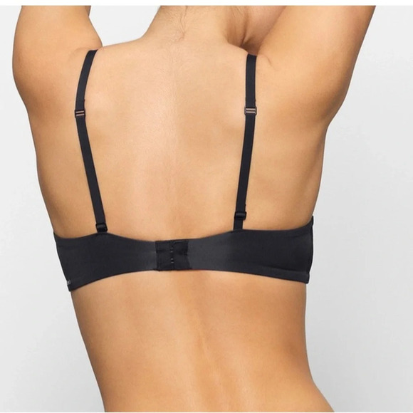 *Final Price* SKIMS T-SHIRT DEMI BRA WIRELESS FORM 32D NWT ONYX BLACK - Picture 4 of 4